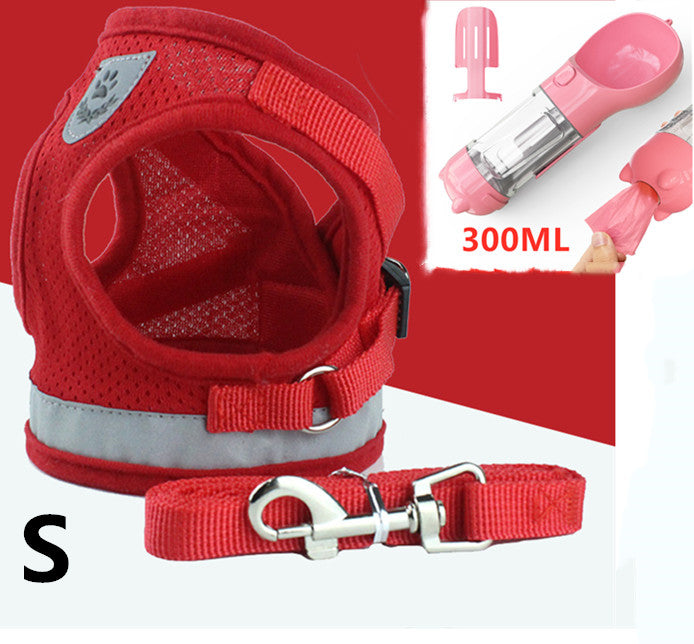 Breathable Mesh Pet Harness & Leash