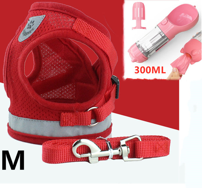 Breathable Mesh Pet Harness & Leash