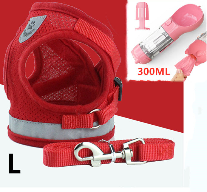 Breathable Mesh Pet Harness & Leash