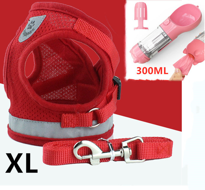 Breathable Mesh Pet Harness & Leash