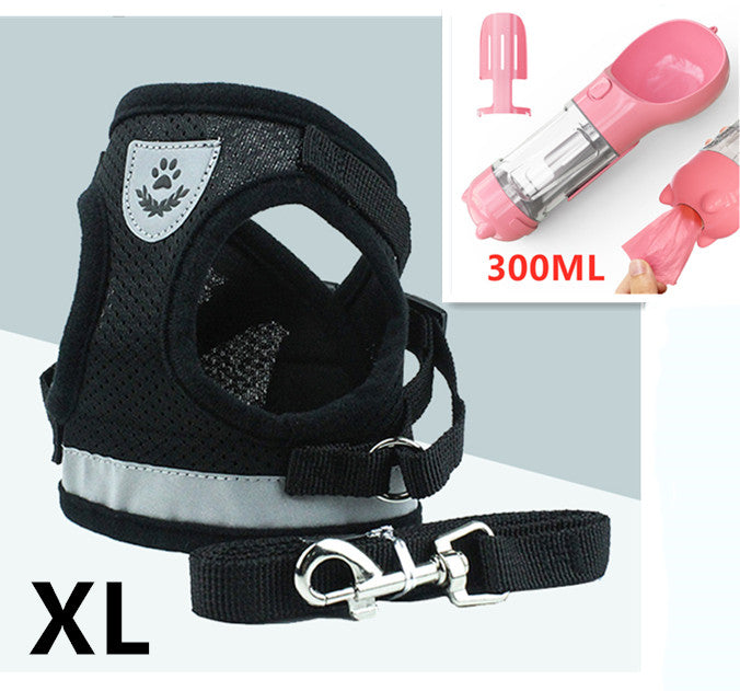 Breathable Mesh Pet Harness & Leash