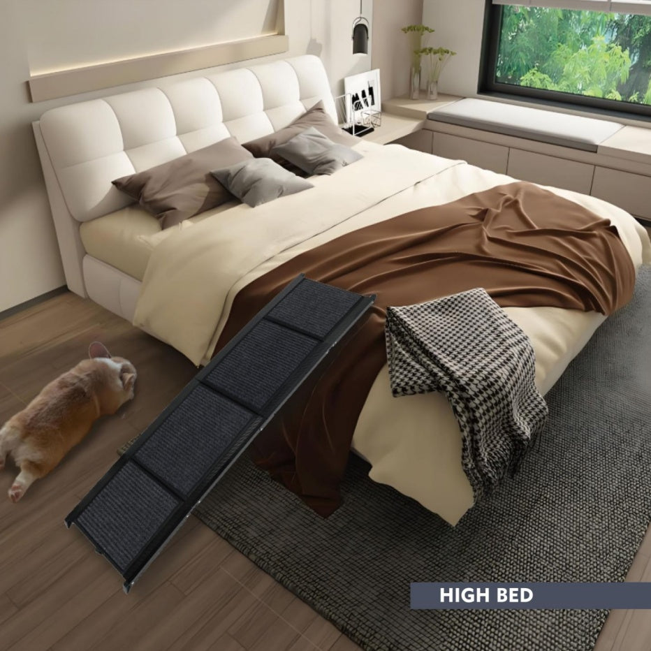 Dog Ramp For Car 65inchX17.2inch Large Folding Pet Stair Ramps For Truck, SUV, With Non-Slip Surface, Up To 250LBS, Outdoor Dog Car Ramp For Medium & Large Dogs, Portable Pet Steps