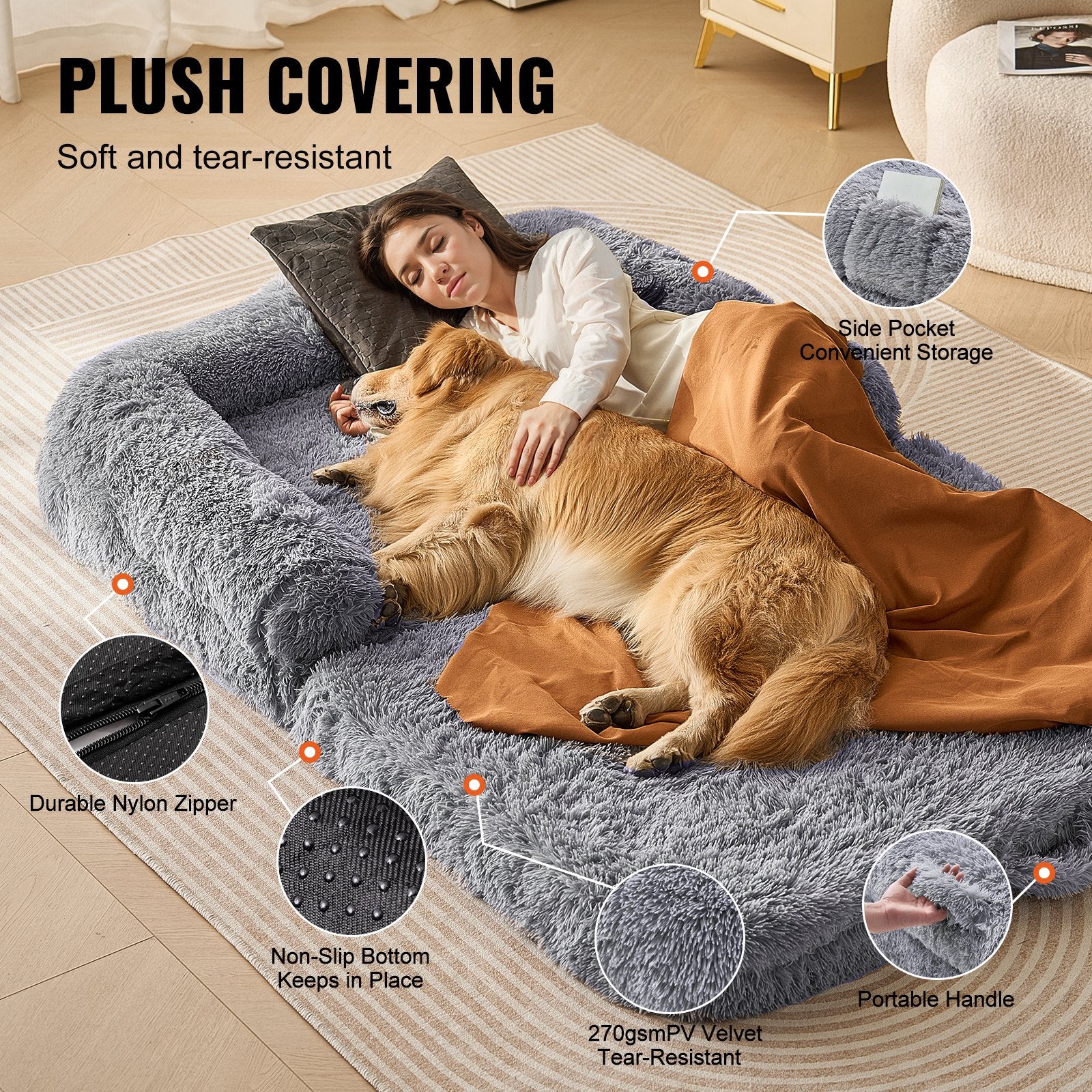 Giant Human-Sized Dog Bed