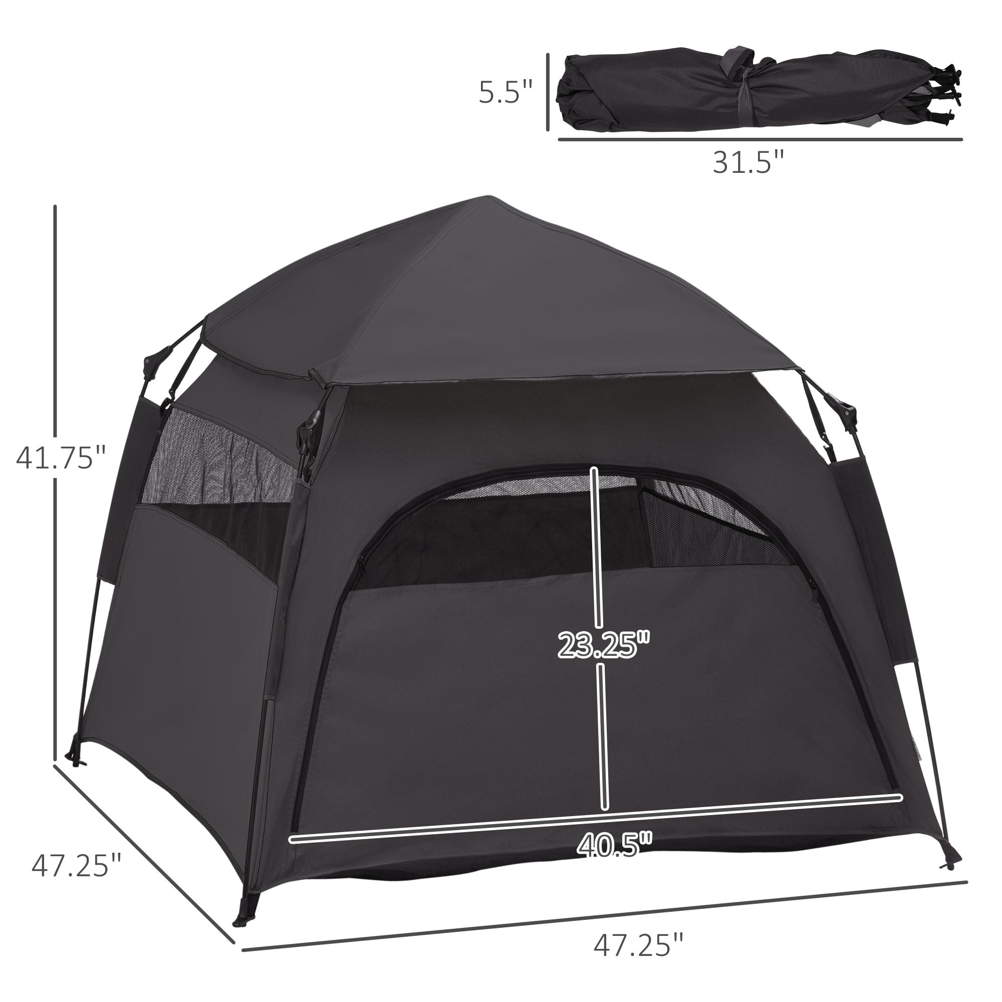 Portable Dog Tent with Carry Bag