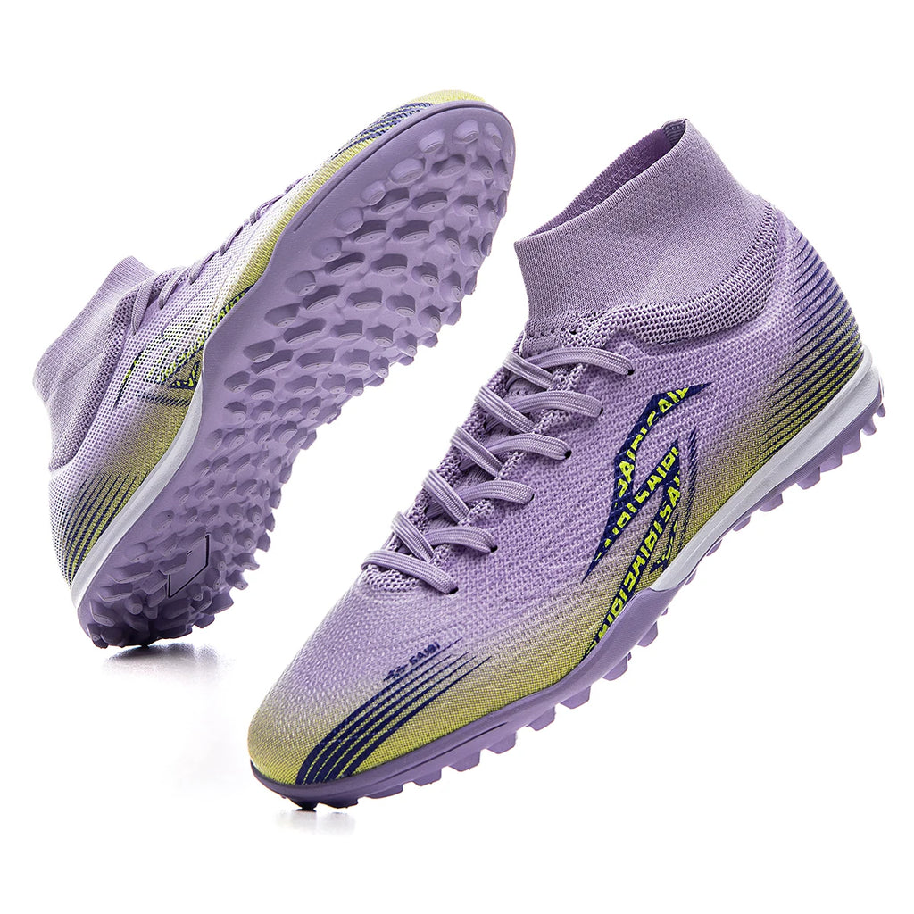 All-Season Football Cleats ODM  Factory Direct Hot Sale Soccer Shoes Mesh Upper TPU Midsole Rubber Outsole Durable Unisex Spikes