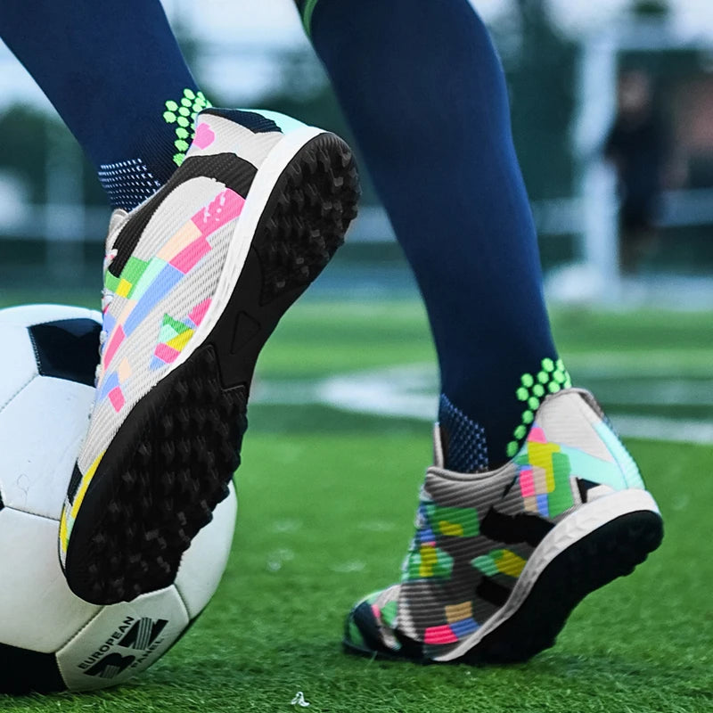 Soccer Shoes Men Society Cleats Turf Indoor Training Football Field Boots Man Non Slip Ultralight Sneakers Calzado De Futbol