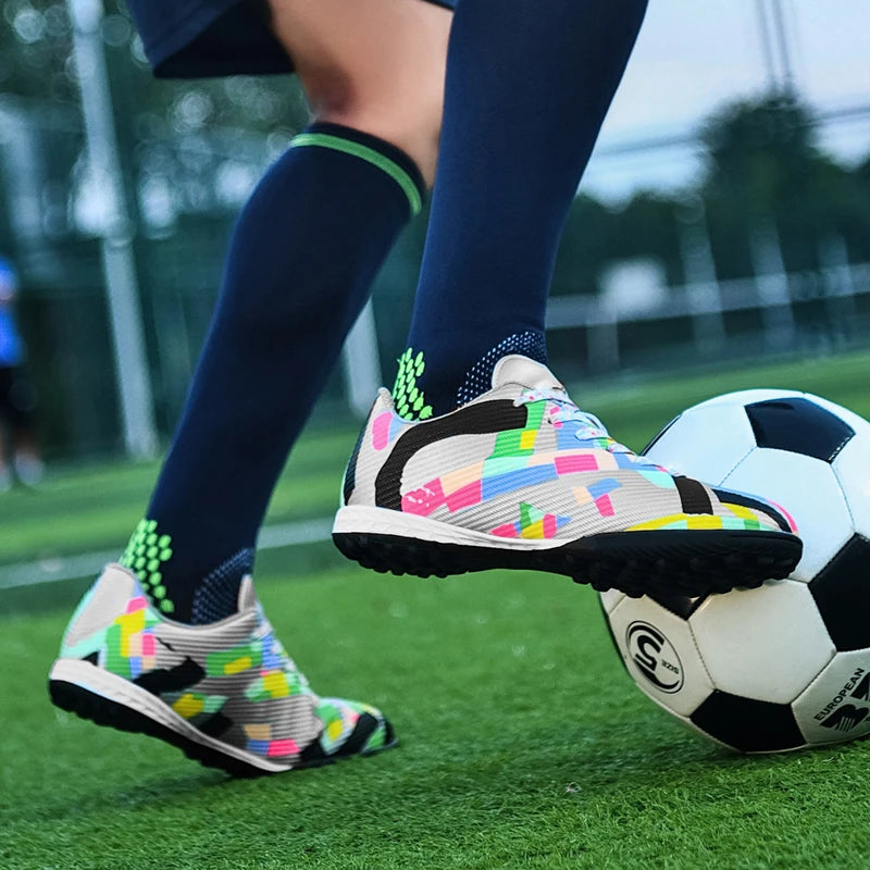 Soccer Shoes Men Society Cleats Turf Indoor Training Football Field Boots Man Non Slip Ultralight Sneakers Calzado De Futbol