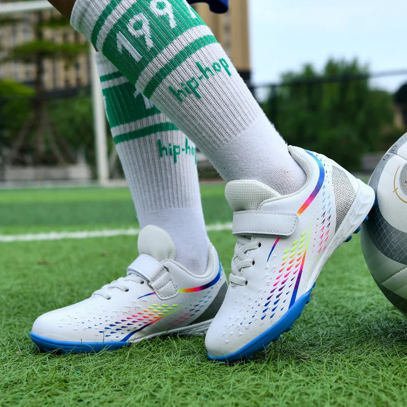 Boys Soccer Cleats Anti Slip Children Football Boots Fashion Kids Sneakers Outdoor Hard Court Youth Turf Shoes Cheap Sports Shoe