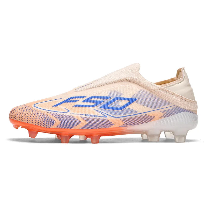 F50 Men Women Football Shoes Ultralight Outdoor Turf Unisex Soccer Shoes Match Non Slip Resistant Original Football Field Boots