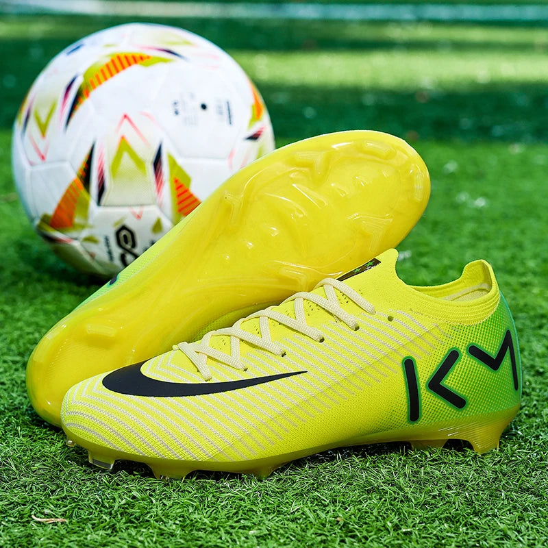 Men Soccer Shoes Grass Cleats High-top Ultralight Sneakers Football Boots Non-Slip High-quality Match Indoor Hot-selling Outdoor