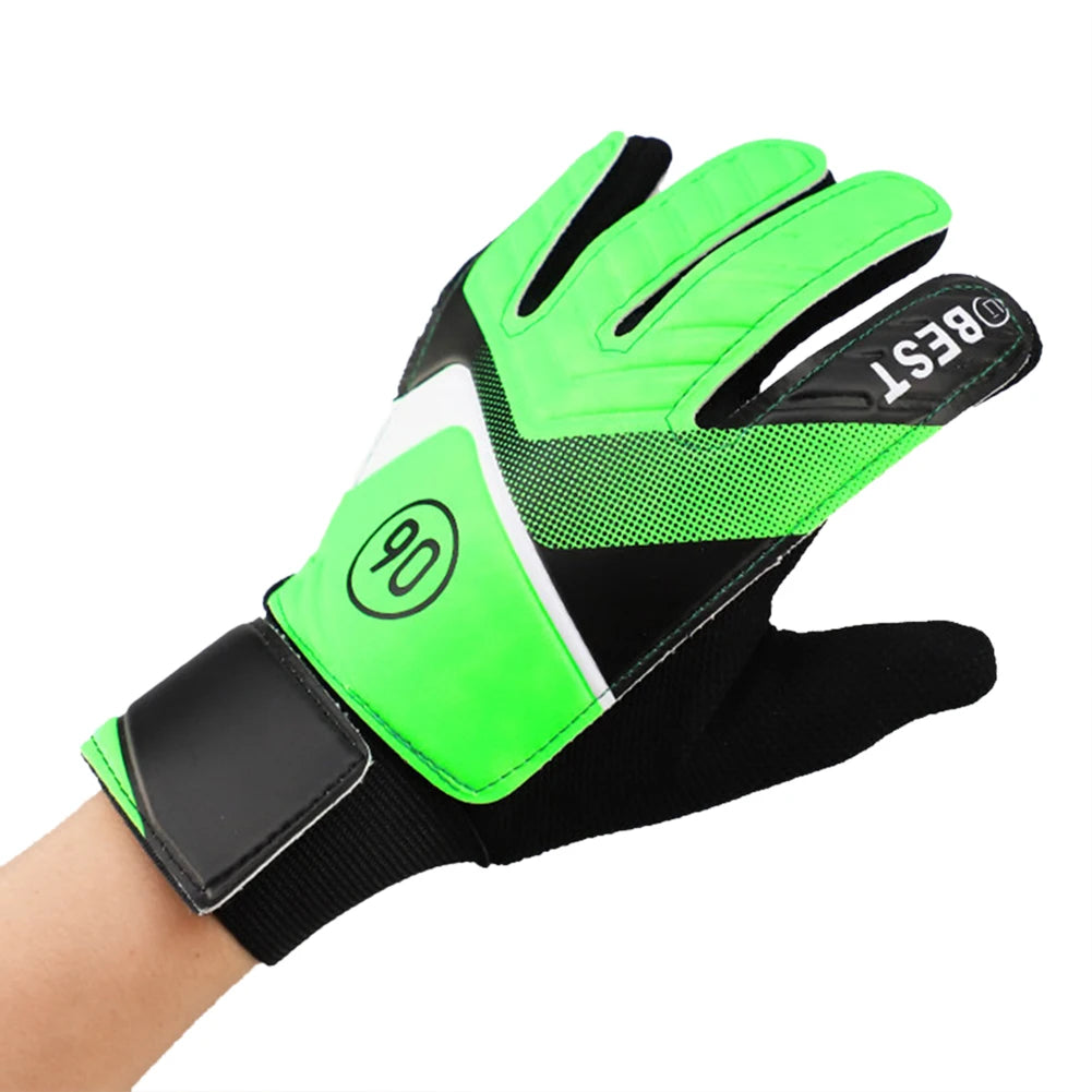 Soccer Gloves Latex Support Football Goalkeeper Gloves Finger Protection Anti-Slip Training Soccer Goalie Gloves for Kids Adults