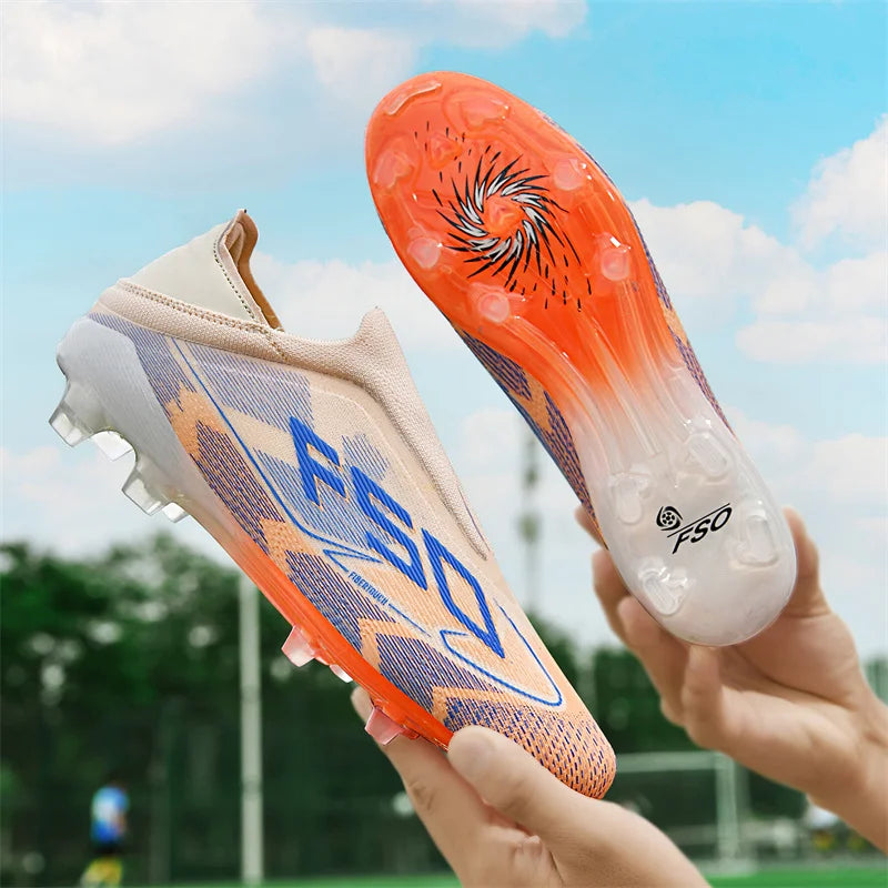 Men Society Soccer Shoes Cleats FG/TF Professional Original Women Football Boots Grass Indoor Training Unisex Non Slip Sneaker