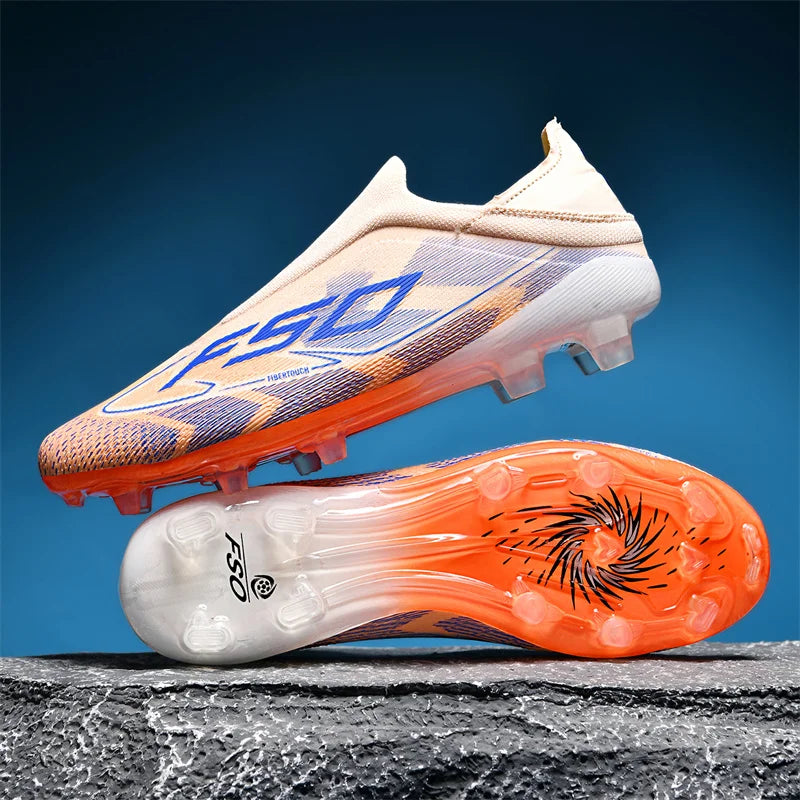 New Men's Soccer Shoes Grass Adult Non-Slip Non Slip Football Boots Ultralight Sport Indoor Cleats Fg Turf Futsal Comfortable