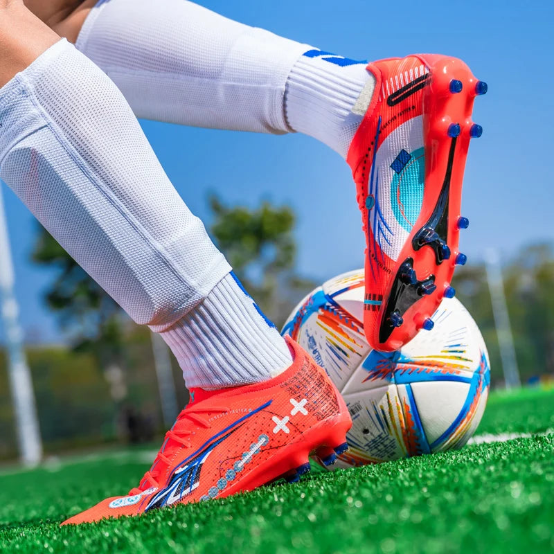 Men TF/FG Football Field Boots Society Cleats Professional Soccer Shoes Grass Training Football Shoes Ultralight Indoor Sneaker