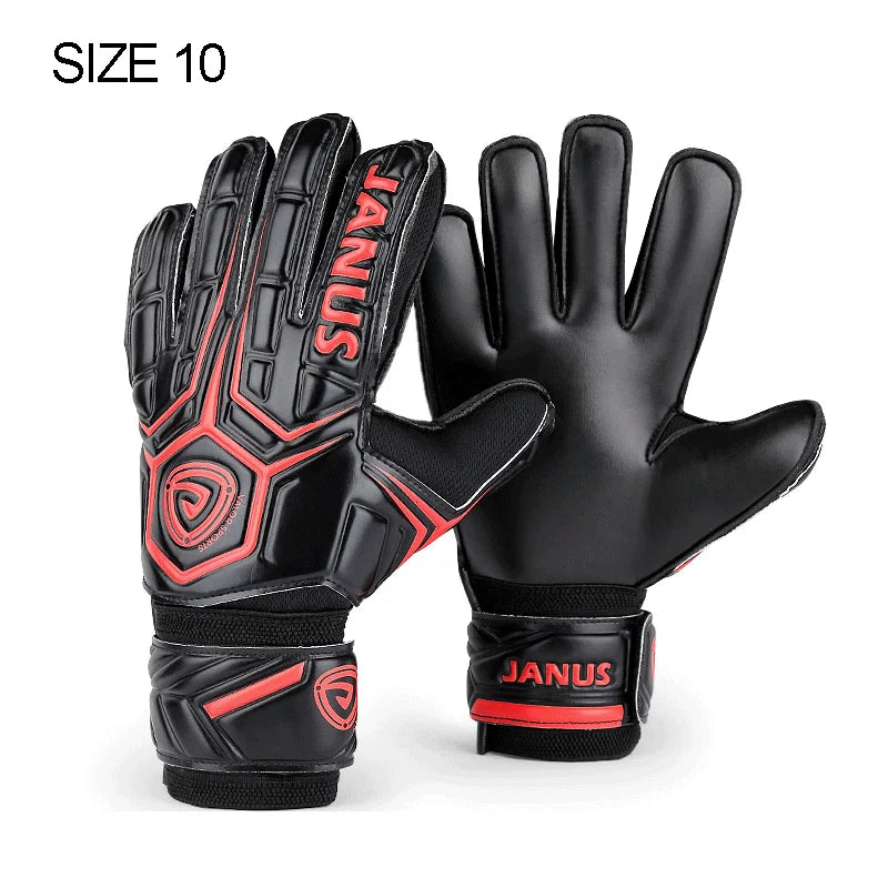 Goalkeeper Gloves Finger Save - Professional Non-Slip Latex Soccer Gloves for Adult Youth Kids
