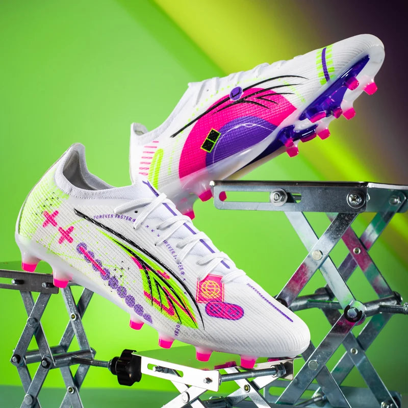 Men TF/FG Football Field Boots Society Cleats Professional Soccer Shoes Grass Training Football Shoes Ultralight Indoor Sneaker