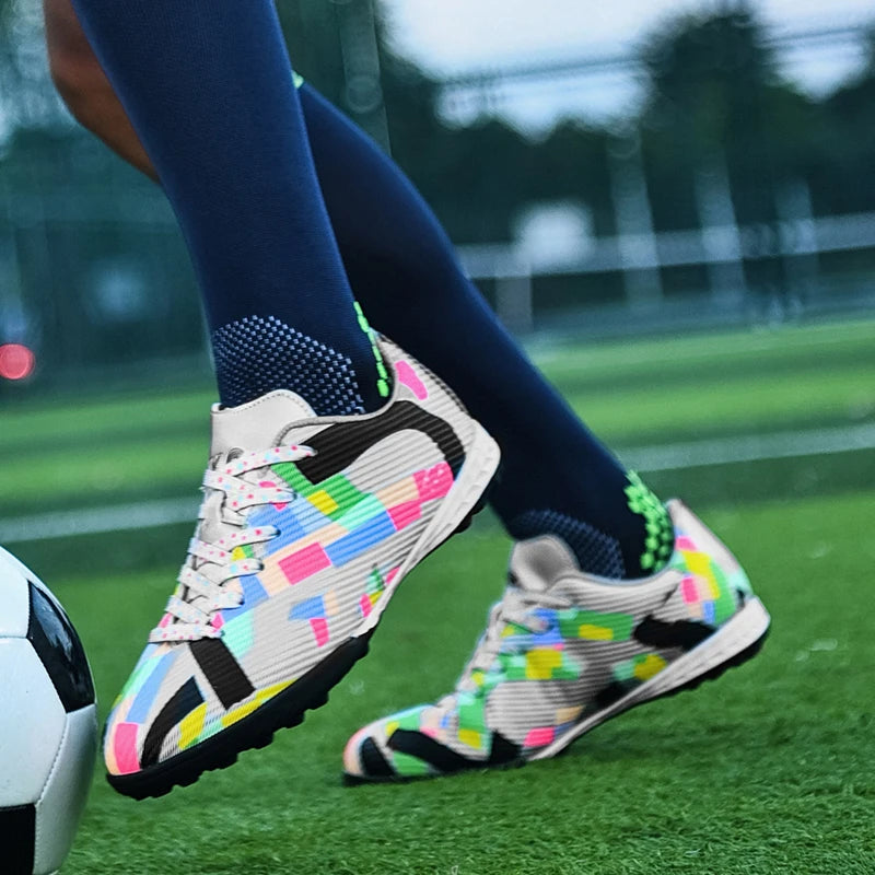 Soccer Shoes Men Society Cleats Turf Indoor Training Football Field Boots Man Non Slip Ultralight Sneakers Calzado De Futbol