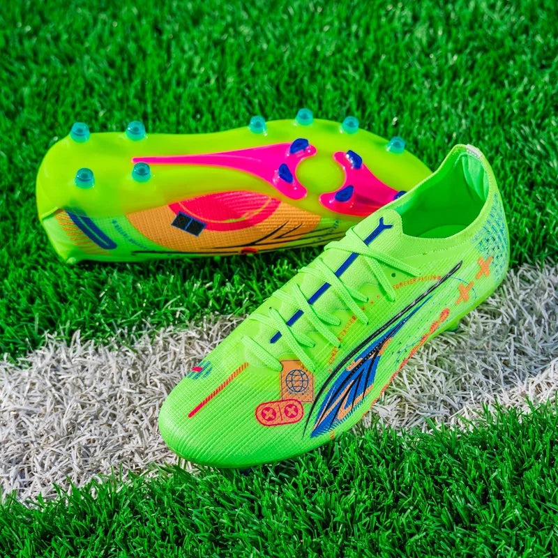 Men TF/FG Football Field Boots Society Cleats Professional Soccer Shoes Grass Training Football Shoes Ultralight Indoor Sneaker