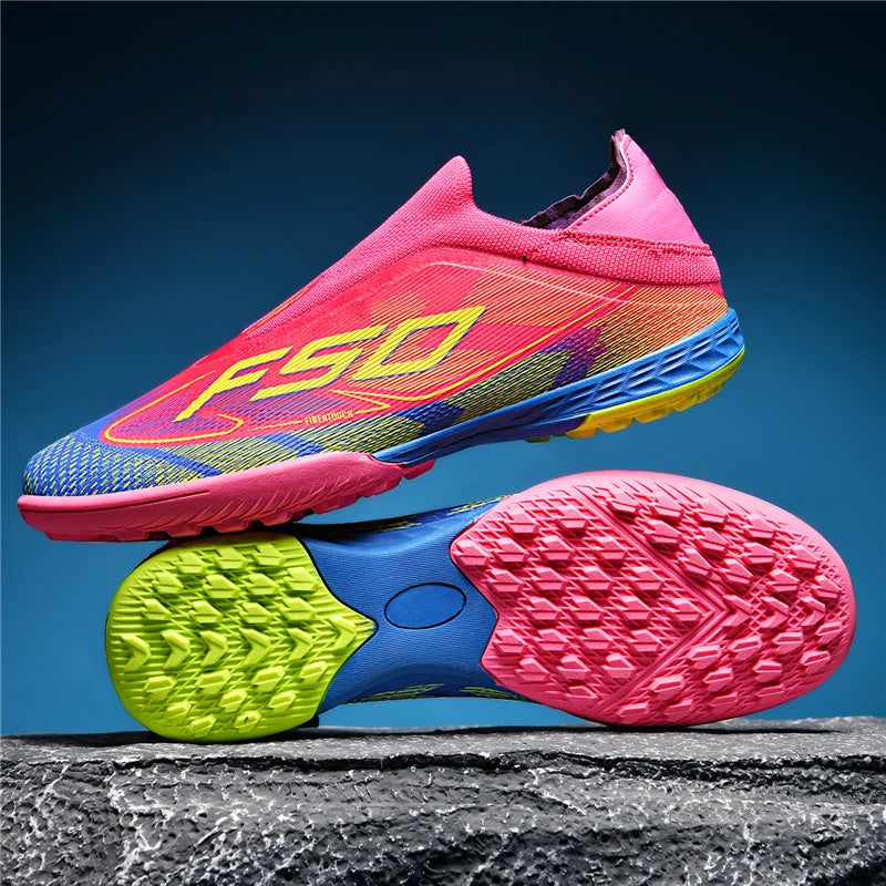 New Men's Soccer Shoes Grass Adult Non-Slip Non Slip Football Boots Ultralight Sport Indoor Cleats Fg Turf Futsal Comfortable
