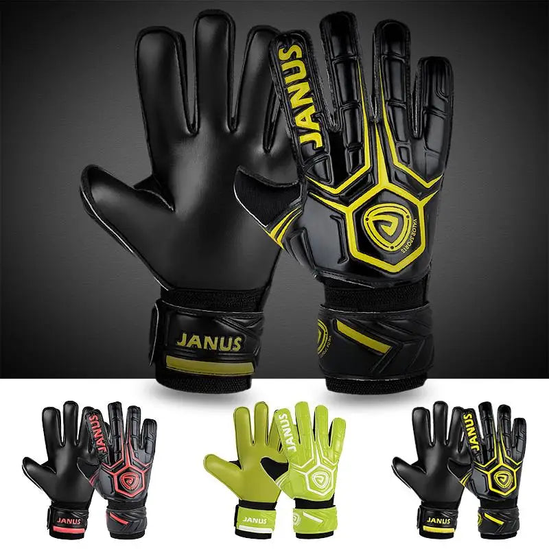 Goalkeeper Gloves Finger Save - Professional Non-Slip Latex Soccer Gloves for Adult Youth Kids