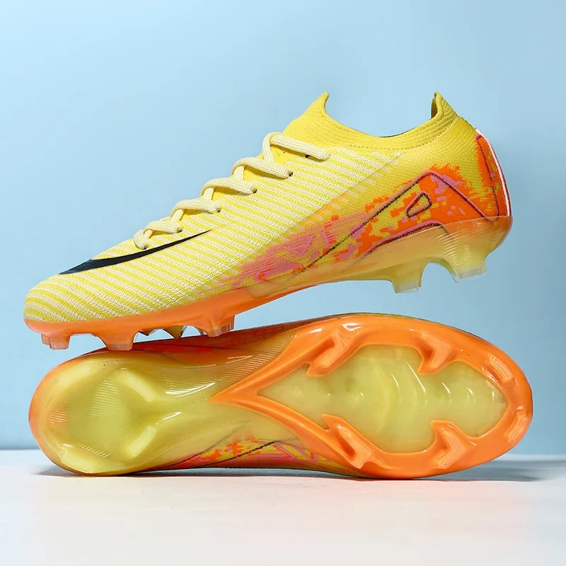 New Men Football Boots Sport Boys Soccer Shoes Adult Cleats Long Spikes Outdoor Training Non Slip Breathable Match Comfortable