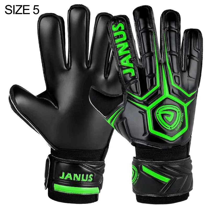 Goalkeeper Gloves Finger Save - Professional Non-Slip Latex Soccer Gloves for Adult Youth Kids