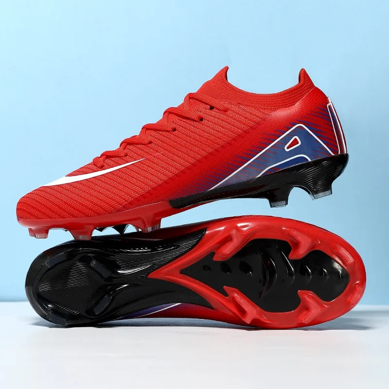 New Men Football Boots Sport Boys Soccer Shoes Adult Cleats Long Spikes Outdoor Training Non Slip Breathable Match Comfortable