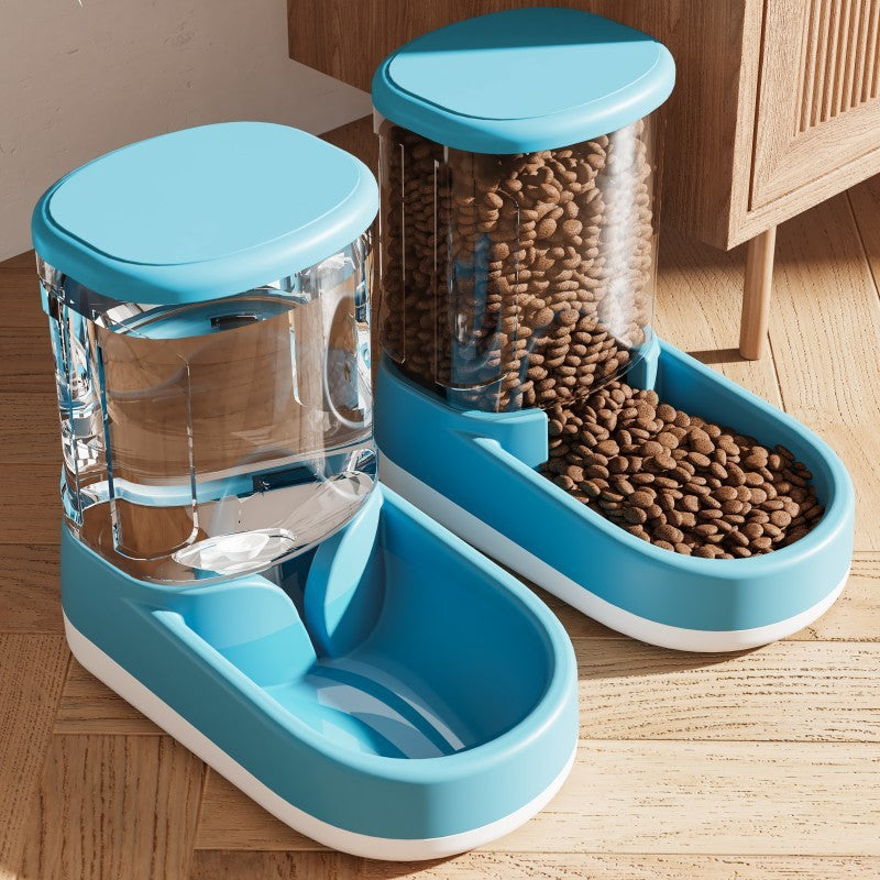 Automatic Pet Water Fountain & Feeder