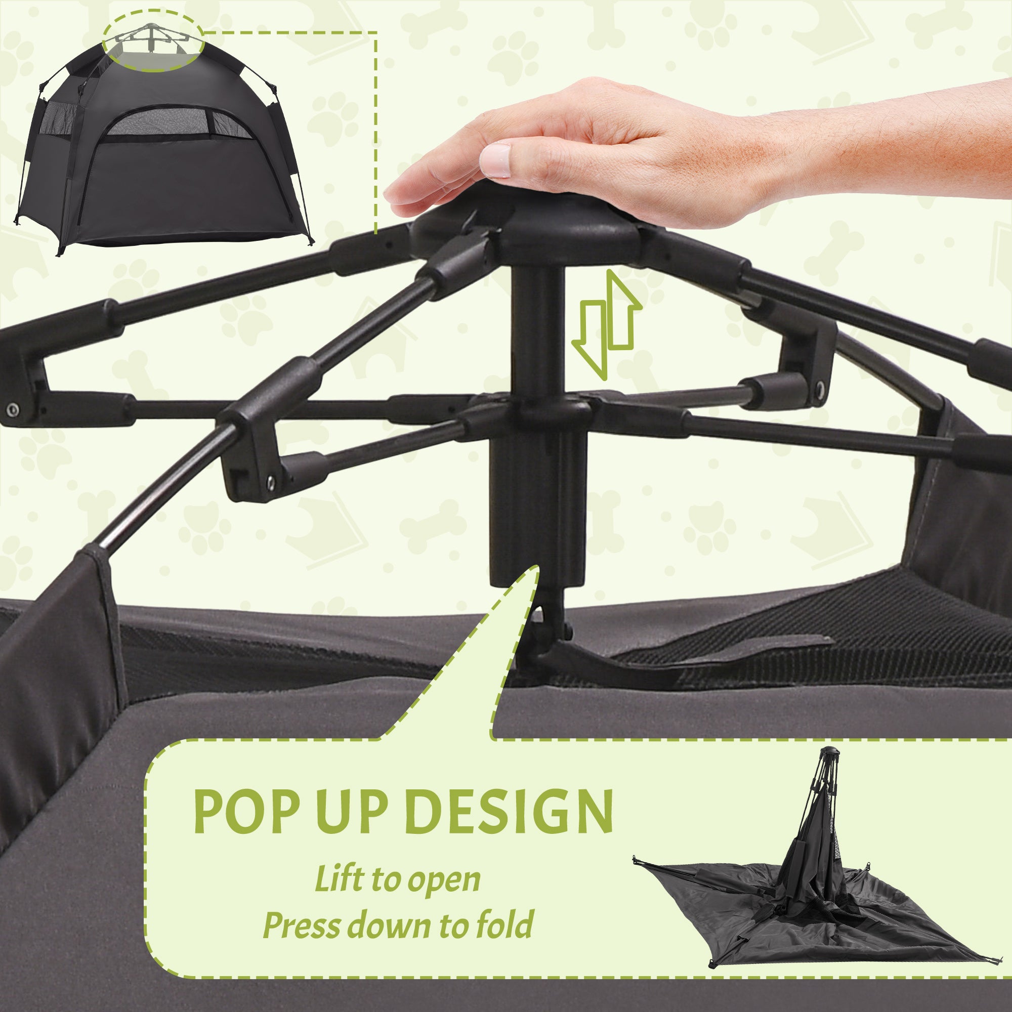 Portable Dog Tent with Carry Bag